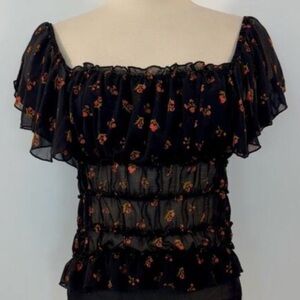 Free People Intimate Flower Printed
Bodysuit. Size S